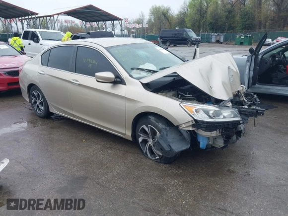 2017 Honda Accord LX with VIN 1HGCR2F36HA189924, listed as a IAAI auction lot 41956124 with 58,117 mi miles. Bid and sale history available at carsss.com. Image 1.