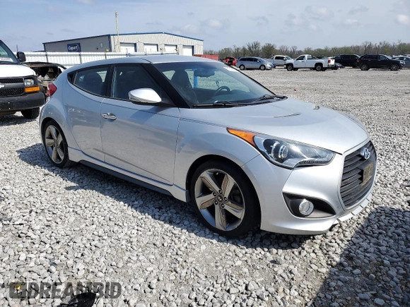 2013 Hyundai Veloster Turbo w/Black Int with VIN KMHTC6AE1DU138352, listed as a Copart auction lot 51523805 with 142,959 mi miles and Clean Title. Bid and sale history available at carsss.com. Image 4.