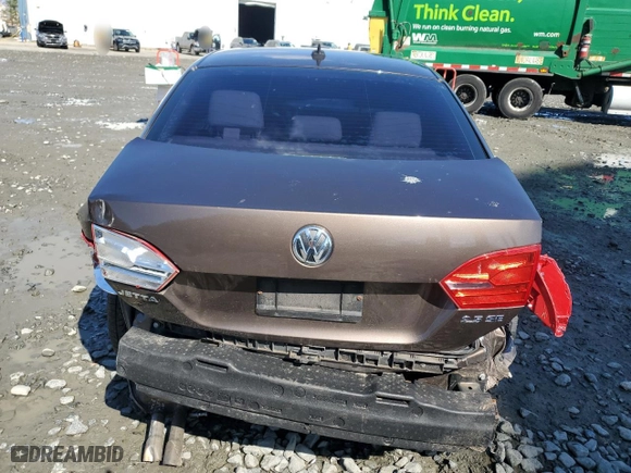 2012 Volkswagen Jetta Sedan SE w/Convenience & Sunroof PZEV with VIN 3VWDP7AJ5CM308132, listed as a Copart auction lot 50529805 with 116,562 mi miles and Salvage Title. Bid and sale history available at carsss.com. Image 6.