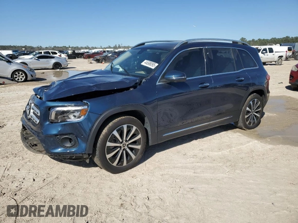 2023 Mercedes-Benz GLB 250 с VIN W1N4M4GB6PW302199, выставлен на аукционе Copart как лот 44698095 с пробегом 25 704 миль миль и Списание • Salvage title. История ставок и продаж доступна на DreamBid. Изображение 1.