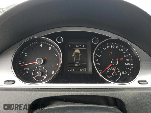 2013 Volkswagen CC Sport with VIN WVWBP7ANXDE566621, listed as a Copart auction lot 65398224 with 75,498 mi miles and Clean Title. Bid and sale history available at carsss.com. Image 9.