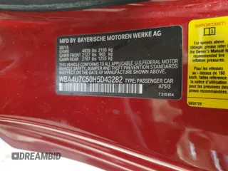 2017 BMW 4 Series 430i z VIN WBA4U7C50H5D43282, wystawiony jako Copart lot #47226685 z przebiegiem 30 973 mil mil oraz Szkoda całkowita • Salvage title. Historia ofert i sprzedaży dostępna na DreamBid. Obrazek 12.
