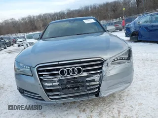 2012 Audi A8 with VIN WAURVAFD8CN017206, listed as a IAAI auction lot 41626707 with 138,922 mi miles and . Bid and sale history available at DreamBid. Image 12.