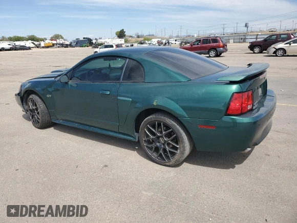 2002 Ford Mustang GT Deluxe with VIN 1FAFP42X92F142747, listed as a Copart auction lot 53549025 with Not provided miles and Salvage title. Bid and sale history available at DreamBid. Image 2.