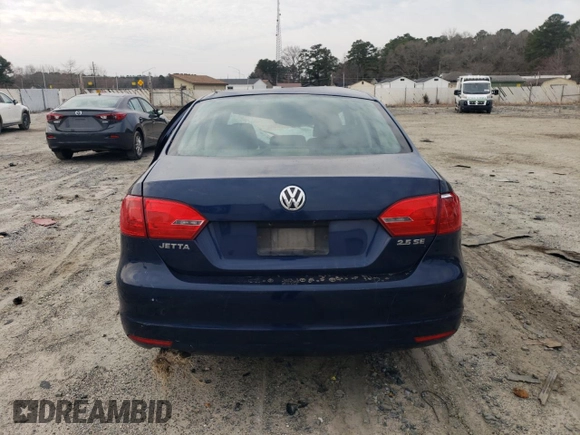 2012 Volkswagen Jetta Sedan SE w/Convenience PZEV with VIN 3VWDP7AJ0CM118335, listed as a Copart auction lot 49673795 with 0 mi miles and Salvage Title. Bid and sale history available at carsss.com. Image 6.
