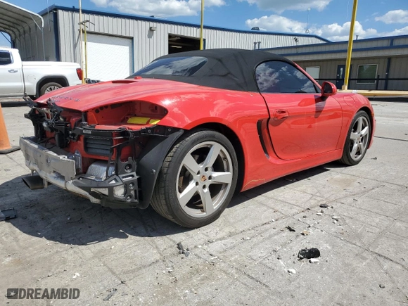 2014 Porsche Boxster with VIN WP0CA2A87ES121162, listed as a Copart auction lot 58493594 with 57,964 mi miles and Clean Title. Bid and sale history available at carsss.com. Image 3.