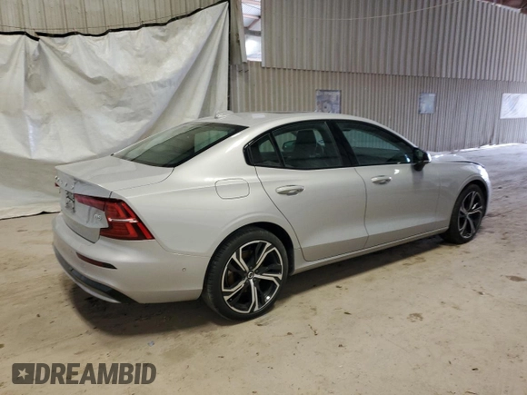 2024 Volvo S60 Plus Dark Theme with VIN 7JRL12FL6RG306908, listed as a Copart auction lot 44723425 with 1,412 mi miles and Salvage title. Bid and sale history available at DreamBid. Image 3.