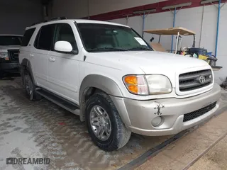 2004 Toyota Sequoia SR5 with VIN 5TDZT34A64S218109, listed as a IAAI auction lot 41809388 with 159,416 mi miles. Bid and sale history available at carsss.com. Image 1.