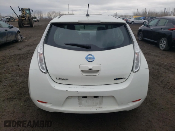 2016 Nissan LEAF S with VIN 1N4AZ0CP0GC300431, listed as a Copart auction lot 52437255 with 128,793 mi miles and Clean Title. Bid and sale history available at carsss.com. Image 6.