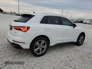2020 Audi Q3 S line Premium with VIN WA1DECF33L1008687, listed as a Copart auction lot 41523185 with 56,905 mi miles and Salvage Title. Bid and sale history available at carsss.com. Image 3.