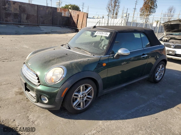 2011 MINI Cooper Convertible with VIN WMWZN3C59BTZ78447, listed as a Copart auction lot 87526775 with 114,665 mi miles and Clean Title. Bid and sale history available at carsss.com. Image 1.