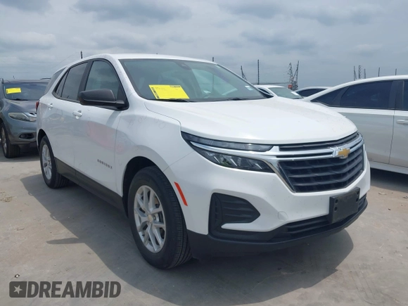 2022 Chevrolet Equinox LS z VIN 3GNAXHEV3NS222736, wystawiony jako IAAI lot #42140550 z przebiegiem 24 606 mil mil oraz . Historia ofert i sprzedaży dostępna na DreamBid. Obrazek 1.