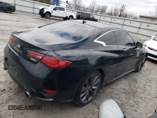 2022 Infiniti Q60 Red Sport 400 with VIN JN1FV7LL2NM681081, listed as a Copart auction lot 83412034 with 11,238 mi miles and Salvage title. Bid and sale history available at DreamBid. Image 3.