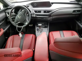 2021 Lexus UX 200 F Sport with VIN JTHE3JBHXM2033103, listed as a Copart auction lot 51348374 with 29,325 mi miles and . Bid and sale history available at DreamBid. Image 8.