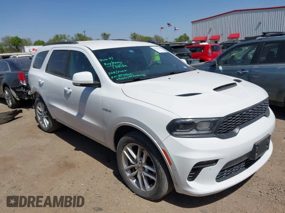2021 Dodge Durango R/T with VIN 1C4SDHCT3MC540450, listed as a IAAI auction lot 41828334 with 45,729 mi miles and . Bid and sale history available at DreamBid. Image 1.