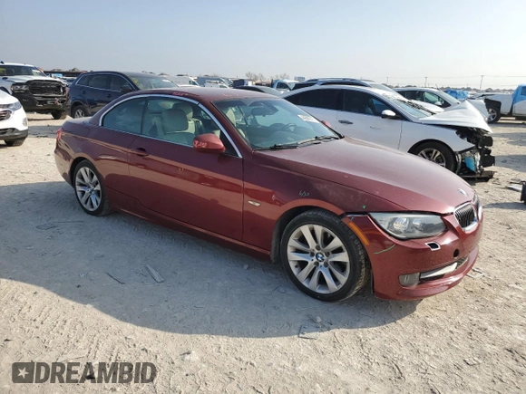 2011 BMW 3 Series 328i with VIN WBADW3C57BE538741, listed as a Copart auction lot 44600395 with 195,905 mi miles and Salvage Title. Bid and sale history available at carsss.com. Image 4.