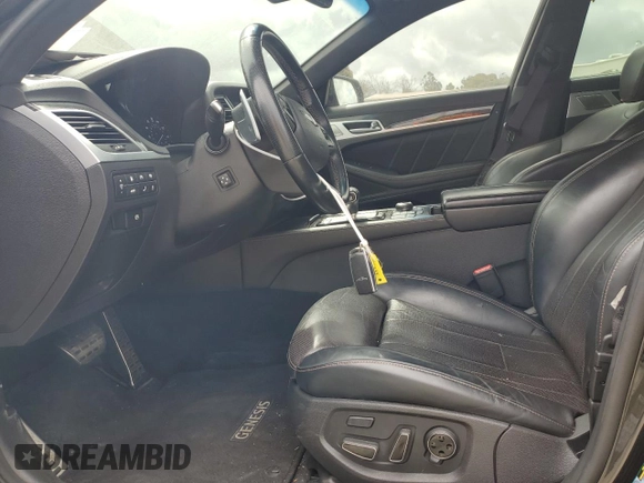 2018 Genesis G80 Sport with VIN KMHGN4JB2JU262468, listed as a Copart auction lot 50961045 with 100,118 mi miles and Salvage title. Bid and sale history available at DreamBid. Image 7.