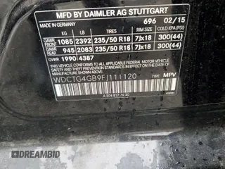 2015 Mercedes-Benz GLA 250 z VIN WDCTG4GB9FJ111120, wystawiony jako Copart lot #56184785 z przebiegiem Nie podano mil oraz Tytuł czysty. Historia ofert i sprzedaży dostępna na DreamBid. Obrazek 13.