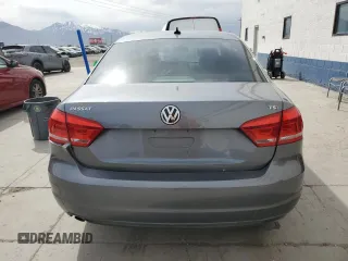 2014 Volkswagen Passat Wolfsburg Edition with VIN 1VWAS7A34EC040357, listed as a Copart auction lot 53364095 with 122,991 mi miles and Salvage title. Bid and sale history available at DreamBid. Image 6.