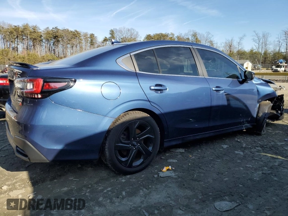 2022 Subaru Legacy Sport with VIN 4S3BWAH63N3011022, listed as a Copart auction lot 86385384 with 24,429 mi miles and Salvage Title. Bid and sale history available at carsss.com. Image 3.