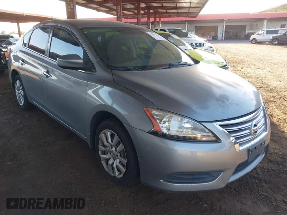 2014 Nissan Sentra S with VIN 3N1AB7AP7EL683282, listed as a IAAI auction lot 42035110 with 90,400 mi miles and . Bid and sale history available at DreamBid. Image 1.