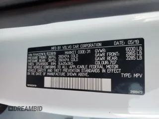 2020 Volvo XC90 Momentum with VIN YV4A221K1L1533819, listed as a Copart auction lot 84431514 with 81,666 mi miles and Salvage Title. Bid and sale history available at DreamBid. Image 13.