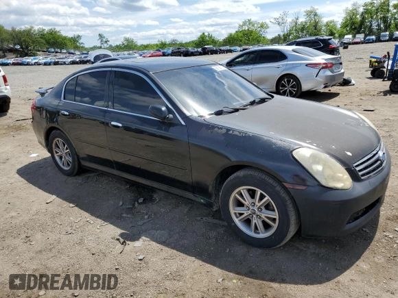 2005 Infiniti G35 with VIN JNKCV51FX5M300822, listed as a Copart auction lot 56136715 with 292,613 mi miles and Clean Title. Bid and sale history available at DreamBid. Image 4.