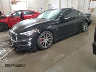2017 Infiniti Q60 Sport with VIN JN1EV7EL4HM550439, listed as a Copart auction lot 49818895 with 55,629 mi miles and Salvage Title. Bid and sale history available at DreamBid. Image 1.
