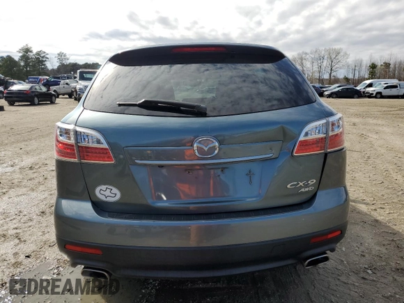 2012 Mazda CX-9 Grand Touring with VIN JM3TB3DV4C0364223, listed as a Copart auction lot 49413805 with 103,257 mi miles and Salvage Title. Bid and sale history available at DreamBid. Image 6.