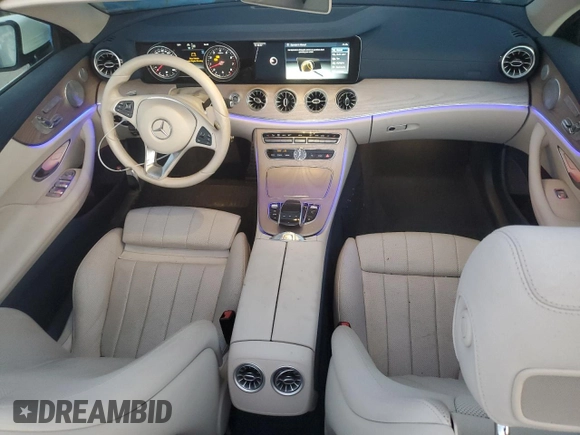 2018 Mercedes-Benz E-Class E 400 with VIN WDD1K6FB4JF051337, listed as a Copart auction lot 73521454 with 58,891 mi miles and Salvage Title. Bid and sale history available at carsss.com. Image 8.