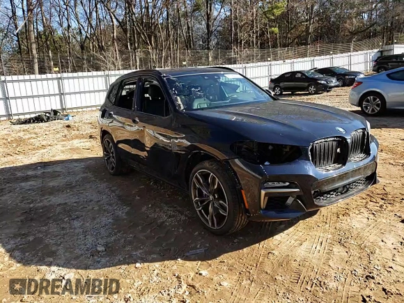 2019 BMW X3 M40i with VIN 5UXTS3C54K0Z09005, listed as a Copart auction lot 87682015 with Not Provided miles and Salvage Title. Bid and sale history available at DreamBid. Image 12.