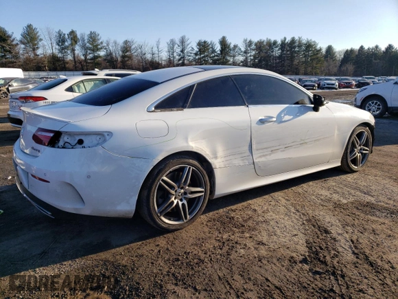 2018 Mercedes-Benz E-Class E 400 with VIN WDD1J6GB0JF009586, listed as a Copart auction lot 87794405 with 66,647 mi miles and Salvage Title. Bid and sale history available at carsss.com. Image 3.