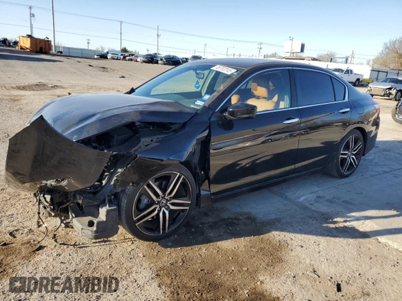 2017 Honda Accord Sedan Sport with VIN 1HGCR2F58HA302502, listed as a Copart auction lot 48702245 with 79,994 mi miles and Salvage Title. Bid and sale history available at carsss.com. Image 1.