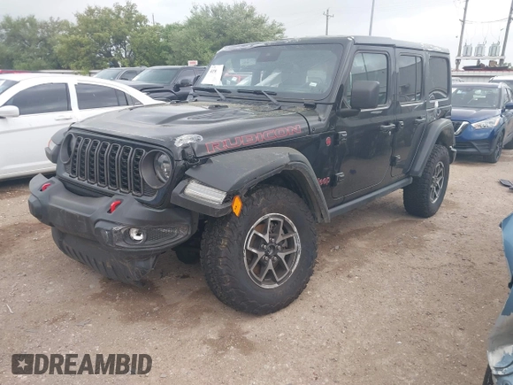 2024 Jeep Wrangler Rubicon with VIN 1C4PJXFG6RW337596, listed as a IAAI auction lot 41958788 with 15,942 mi miles and . Bid and sale history available at DreamBid. Image 19.
