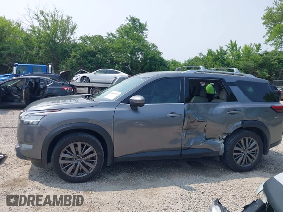 2022 Nissan Pathfinder SL with VIN 5N1DR3CD9NC262513, listed as a IAAI auction lot 42400791 with 46,587 mi miles and . Bid and sale history available at DreamBid. Image 15.