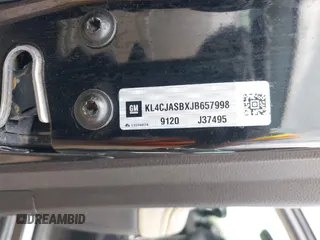 2018 Buick Encore Preferred with VIN KL4CJASBXJB657998, listed as a IAAI auction lot 42117389 with 110,550 mi miles. Bid and sale history available at carsss.com. Image 9.