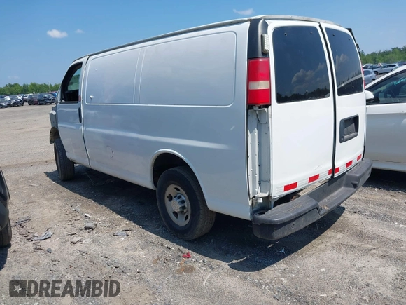 2014 Chevrolet Express Cargo with VIN 1GCWGFCA2E1198370, listed as a IAAI auction lot 42143804 with Not provided miles and . Bid and sale history available at DreamBid. Image 3.