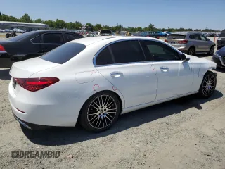 2023 Mercedes-Benz C 300 with VIN W1KAF4GB1PR101173, listed as a Copart auction lot 57889945 with 27,928 mi miles and Salvage title. Bid and sale history available at DreamBid. Image 3.