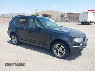 2004 BMW X3 3.0i z VIN WBXPA93454WA30148, wystawiony jako IAAI lot #42437143 z przebiegiem 257 359 mil mil oraz . Historia ofert i sprzedaży dostępna na DreamBid. Obrazek 1.