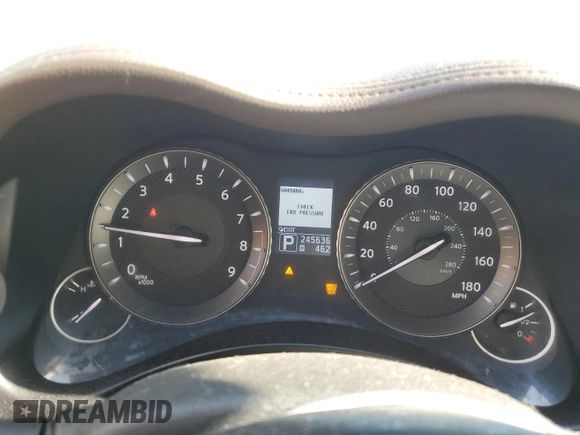 2011 Infiniti M37 with VIN JN1BY1AR5BM374655, listed as a Copart auction lot 77669284 with 245,636 mi miles and Salvage Title. Bid and sale history available at carsss.com. Image 9.