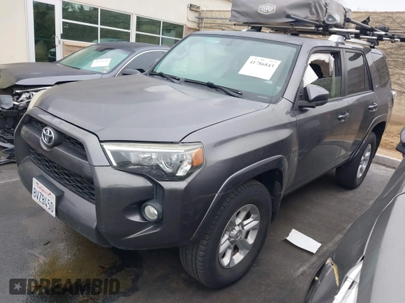 2016 Toyota 4Runner Limited with VIN JTEBU5JR8G5333532, listed as a IAAI auction lot 41786843 with 93,600 mi miles and . Bid and sale history available at DreamBid. Image 22.