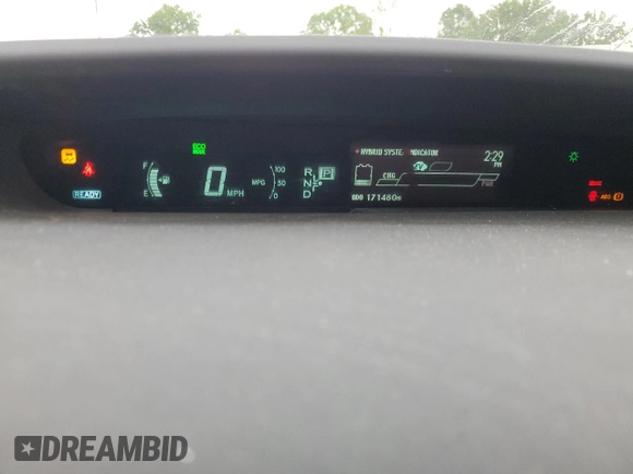2015 Toyota Prius Four with VIN JTDKN3DU9F0427596, listed as a Copart auction lot 55573695 with 171,480 mi miles and Salvage Title. Bid and sale history available at DreamBid. Image 9.