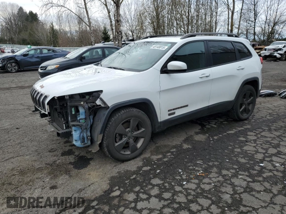 2016 Jeep Cherokee 75th Anniversary with VIN 1C4PJMCB0GW277108, listed as a Copart auction lot 48148015 with 165,954 mi miles and Salvage Title. Bid and sale history available at carsss.com. Image 1.