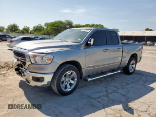2022 Ram 1500 Big Horn with VIN 1C6RREBT2NN190449, listed as a Copart auction lot 57253495 with 88,735 mi miles and Salvage title. Bid and sale history available at DreamBid. Image 1.