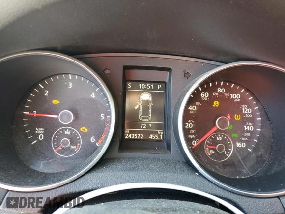2014 Volkswagen Jetta SportWagen TDI w/Sunroof & Nav with VIN 3VWPL7AJ9EM613693, listed as a Copart auction lot 75478634 with 243,572 mi miles and Clean Title. Bid and sale history available at carsss.com. Image 9.