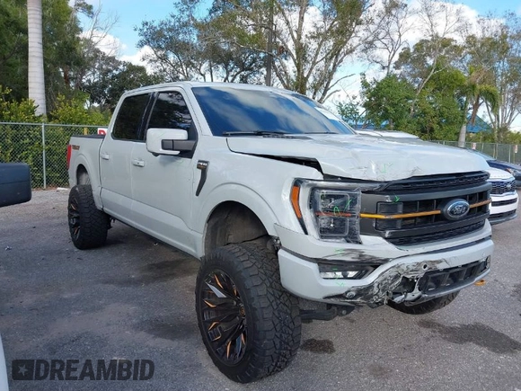 2023 Ford F-150 XL with VIN 1FTEW1E89PFA58074, listed as a IAAI auction lot 41298473 with 60,266 mi miles. Bid and sale history available at carsss.com. Image 1.