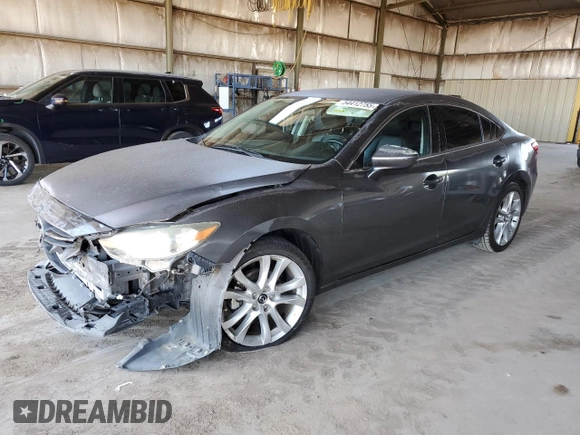 2014 Mazda 6 i Touring with VIN JM1GJ1V68E1139776, listed as a Copart auction lot 54412755 with 109,477 mi miles and Salvage Title. Bid and sale history available at DreamBid. Image 1.