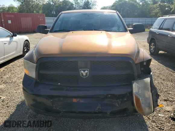 2012 Ram 1500 ST with VIN 1C6RD6FP0CS258814, listed as a Copart auction lot 52071985 with 162,012 mi miles and Salvage title. Bid and sale history available at DreamBid. Image 5.