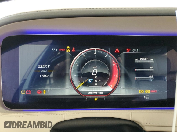 2020 Mercedes-Benz S 65 AMG with VIN W1KUG7KB5LA530117, listed as a Copart auction lot 52976995 with 11,363 mi miles and Non repairable. Bid and sale history available at DreamBid. Image 9.