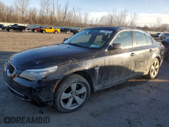 2008 BMW 5 Series 528xi with VIN WBANV13508CZ57921, listed as a Copart auction lot 47785125 with Not Provided miles and Salvage Title. Bid and sale history available at DreamBid. Image 1.